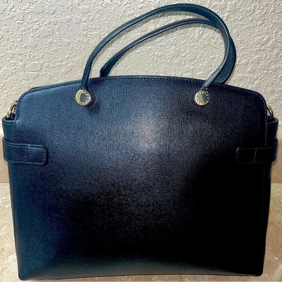 FURLA Agata Black Saffiano Leather Crossbody Handbag - Picture 16 of 16